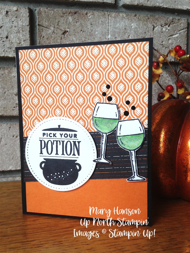 Festive Phrases - Half Full - Stampin' Up! - Spooky Night - Mary Hanson - Up North Stampin' - Stampinup