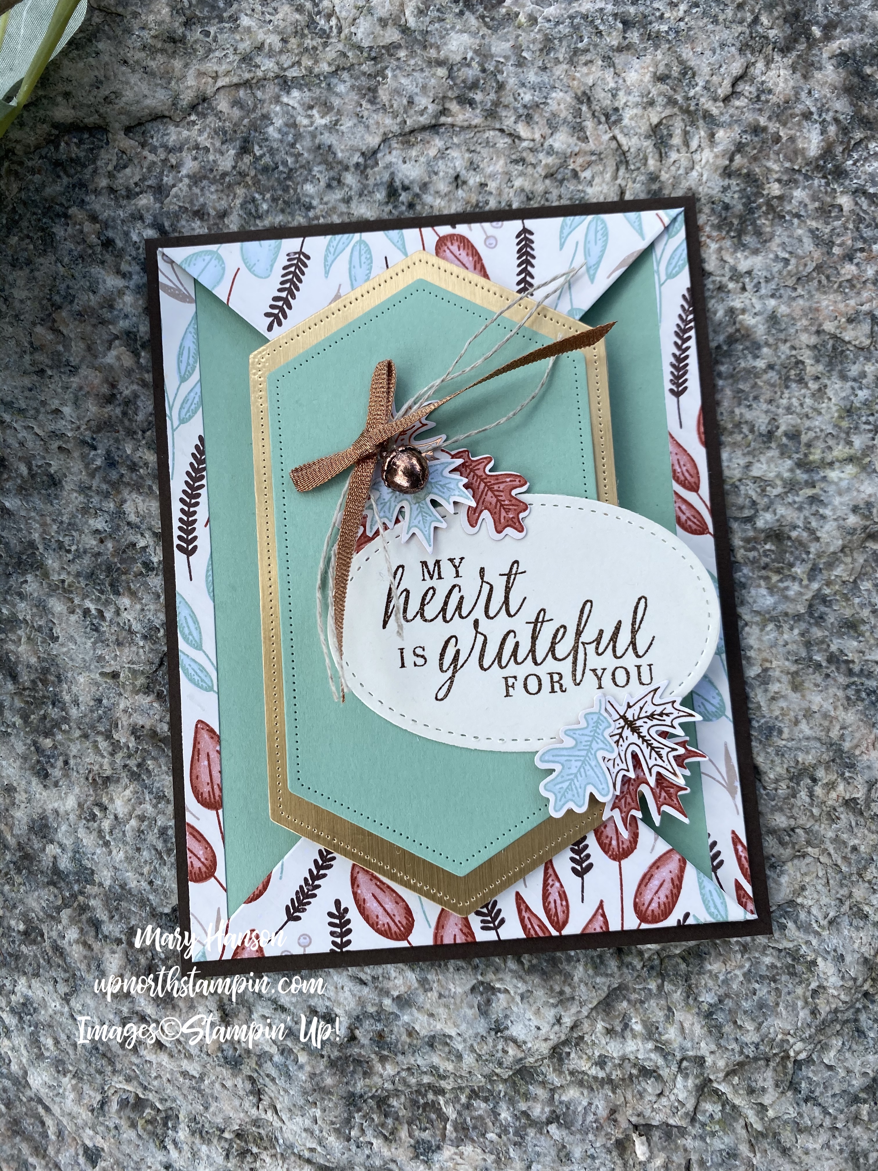 Beautiful Autumn Suite - Rock 1 - Mary Hanson - Up North Stampin'